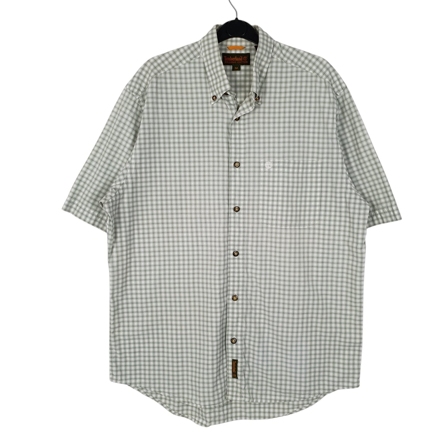 Mens Green Timberland  Short Sleeve Shirt