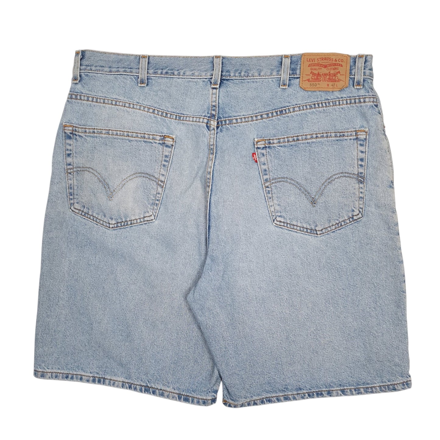 Mens Blue Levis 550  Shorts