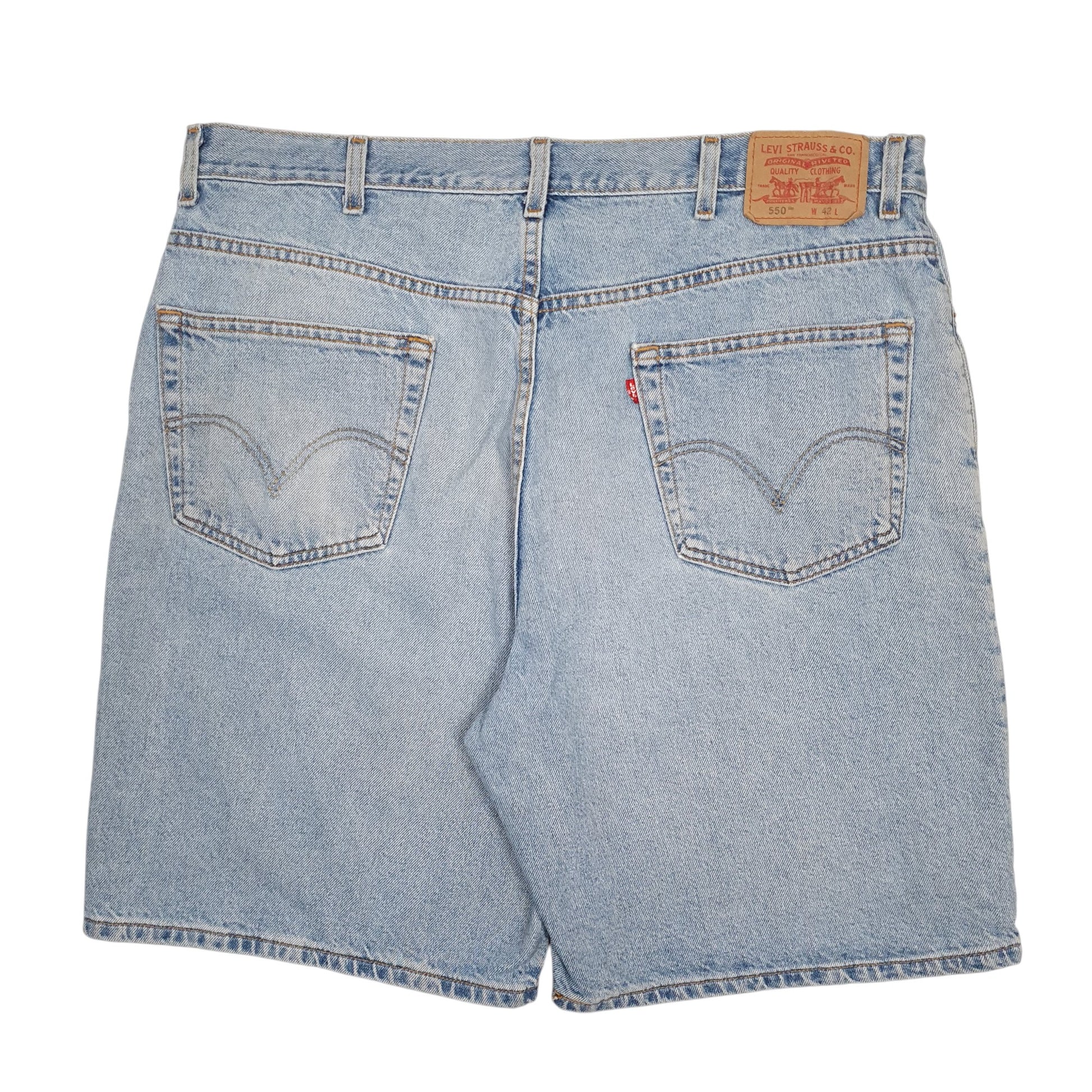 Mens Blue Levis 550  Shorts