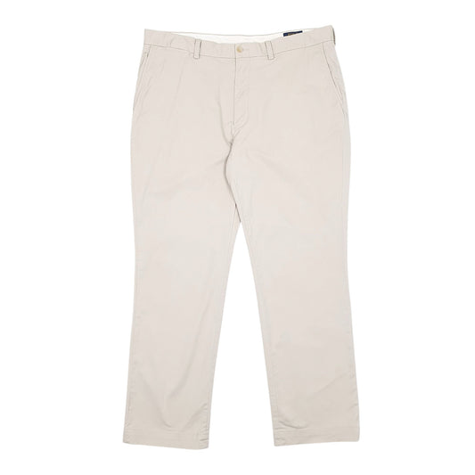 Mens Cream Polo Ralph Lauren Stretch Classic Fit Chino Trousers