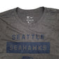 Mens Grey Nike NFL Seattle Seahawks V Neck T Shirt