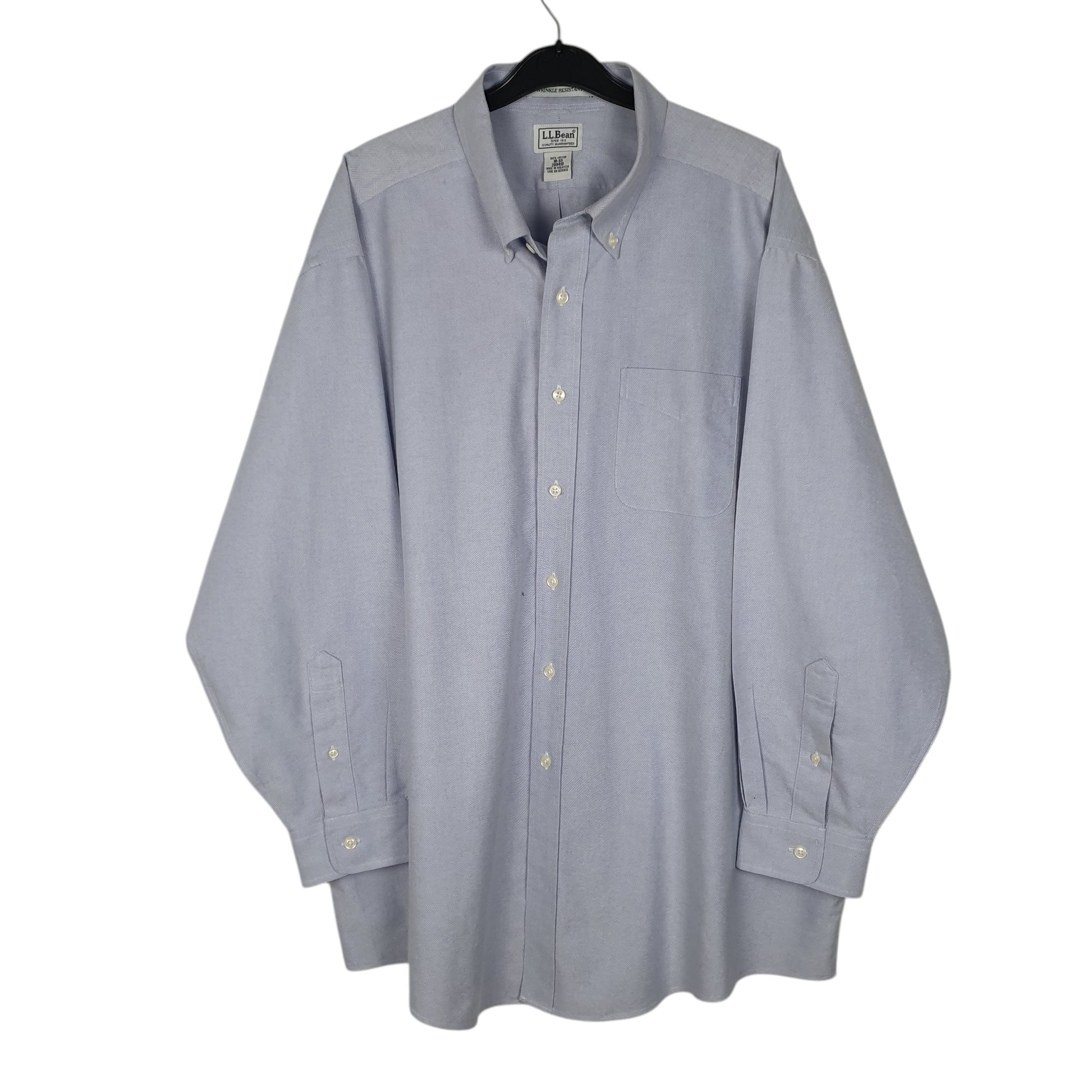 Mens Blue L.L.Bean  Long Sleeve Shirt