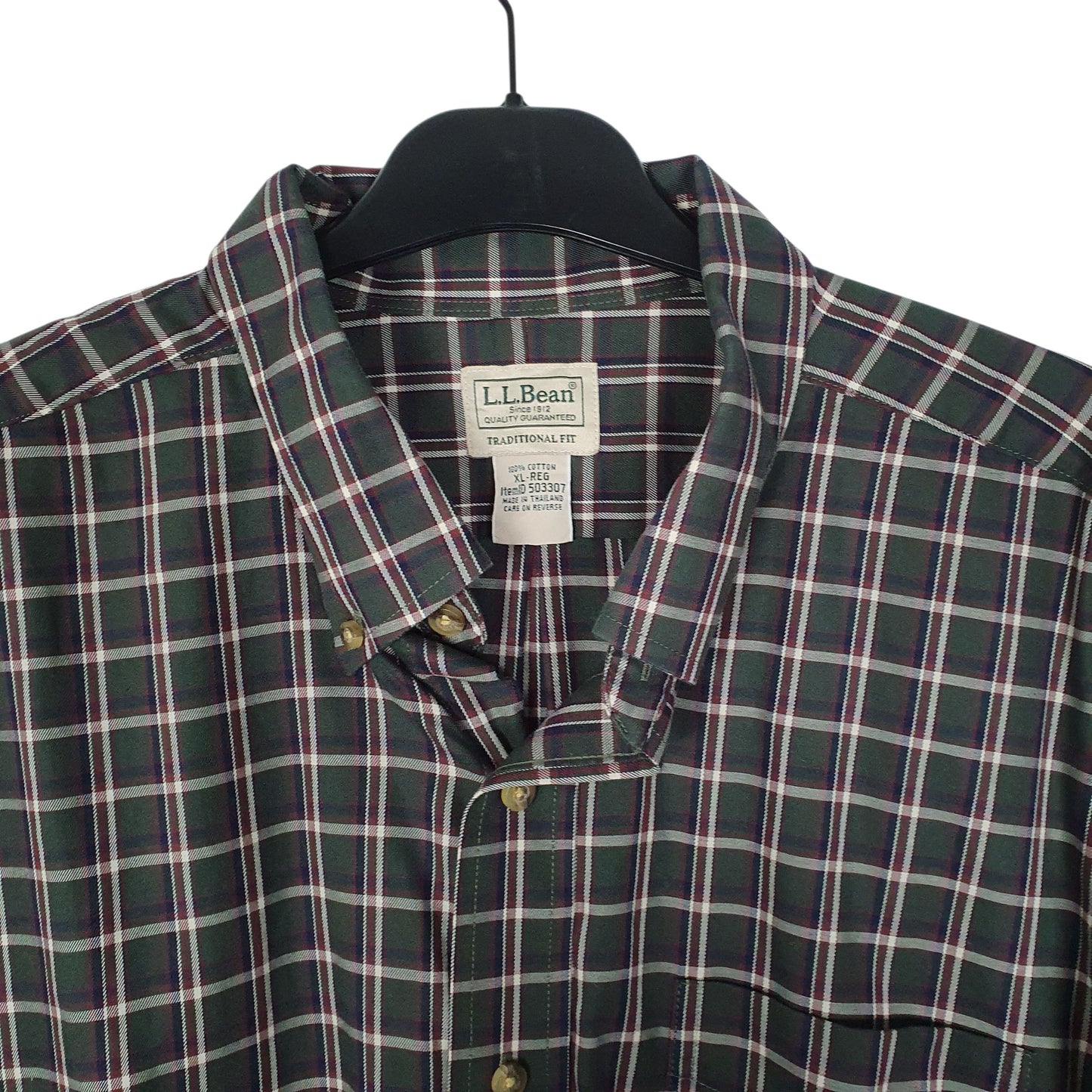 Mens Green L.L.Bean   Shirt