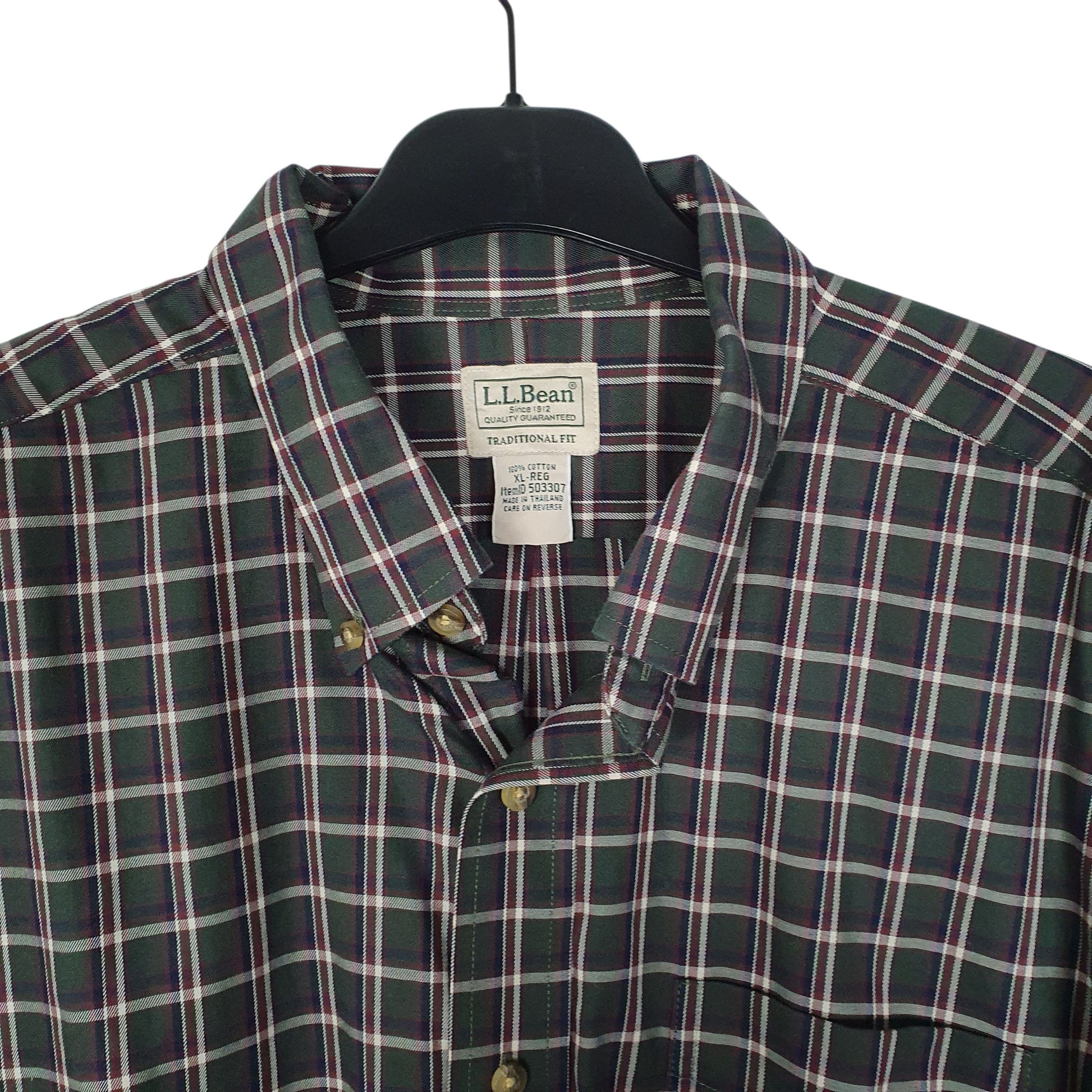 Mens Green L.L.Bean   Shirt