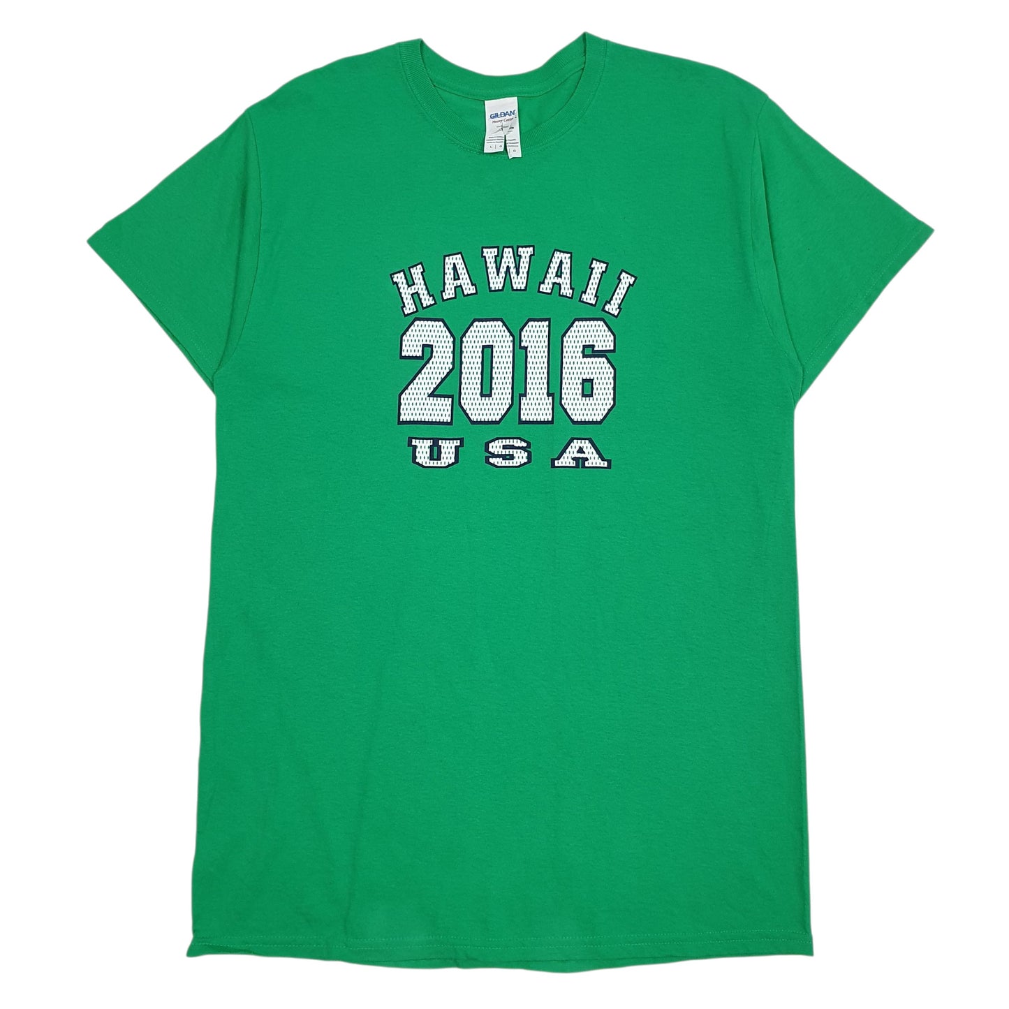 Mens Green Gildan  Short Sleeve T Shirt