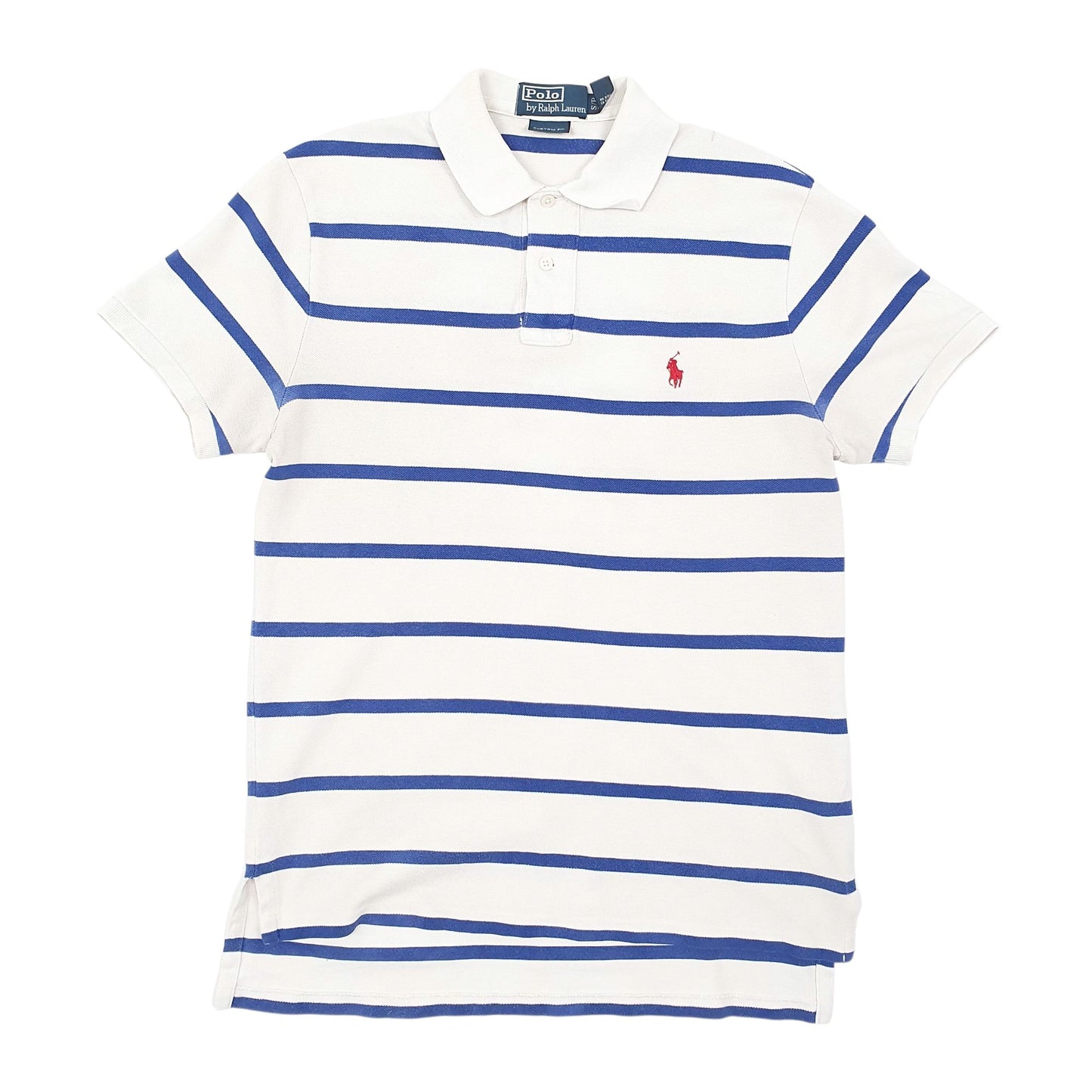 Mens White Polo Ralph Lauren Custom Fit Short Sleeve Polo Shirt