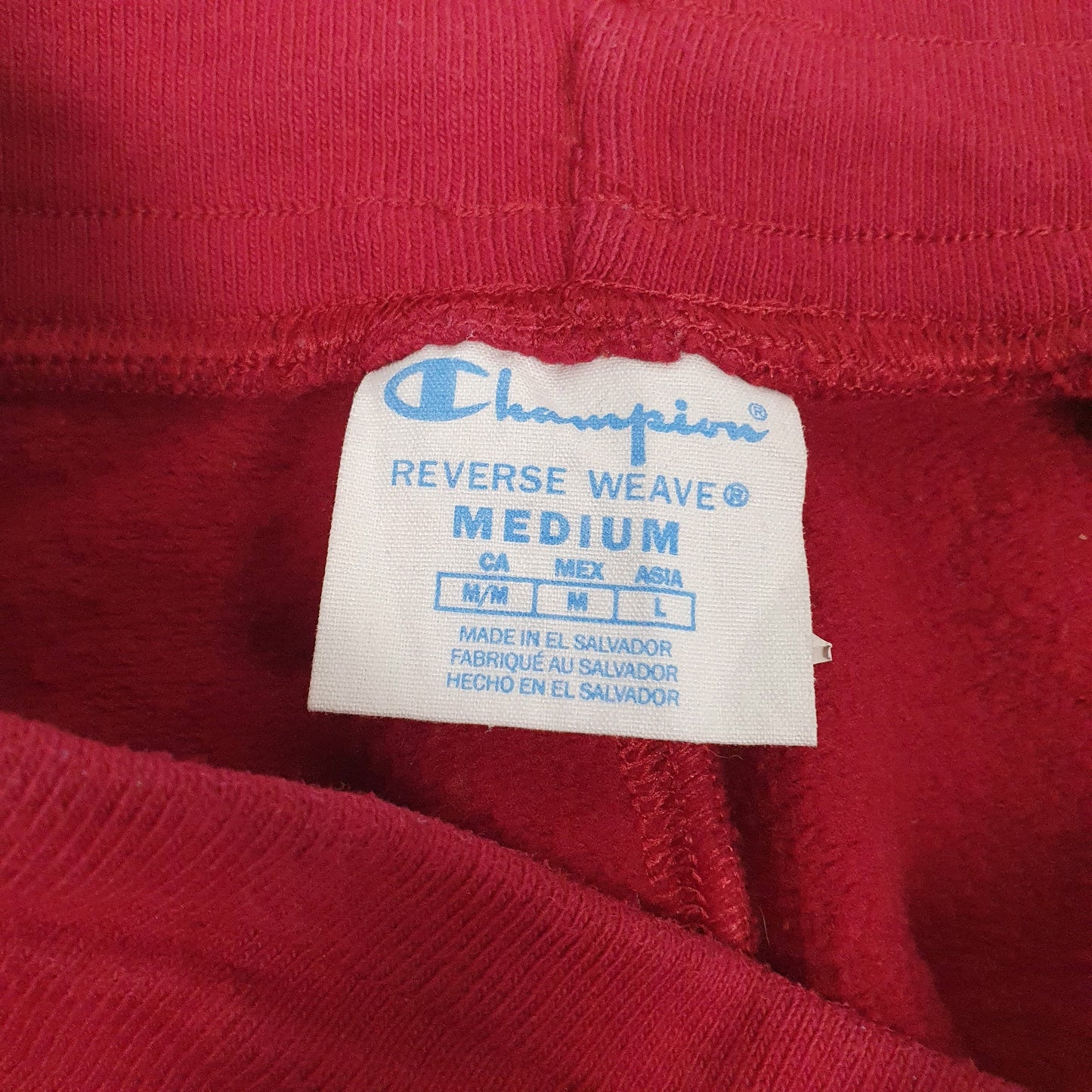 Mens Burgundy Champion Reverse Weave  Trousers