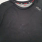 Mens Black Fila  Crewneck Jumper