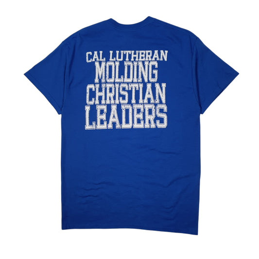 Mens Blue Gildan Christian Basketball  T Shirt