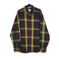 Mens Green L.L.Bean Heavy Thick Plaid Long Sleeve Shirt