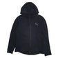 Mens Black Puma Hoodie Full Zip Jumper