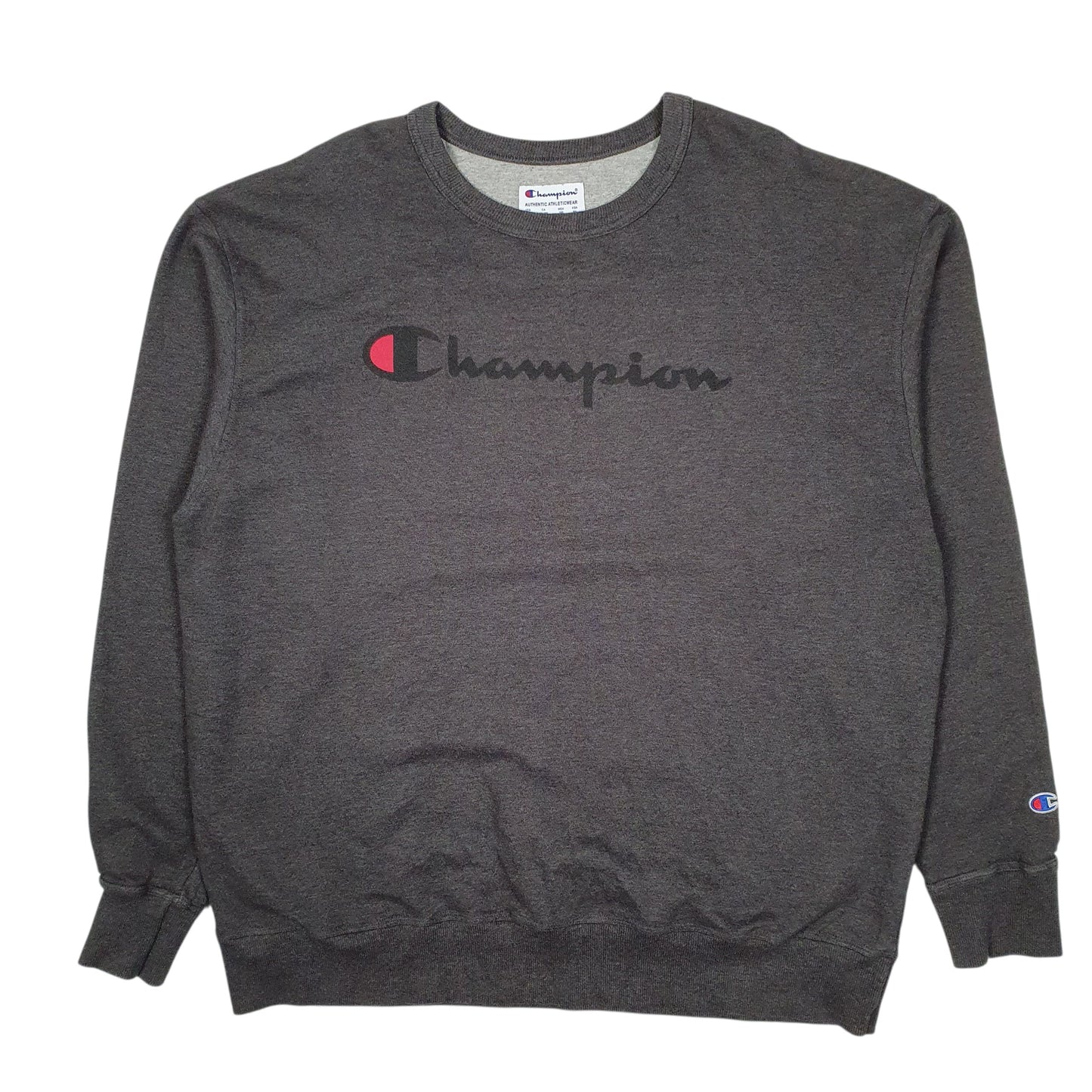 Mens Grey Champion  Crewneck Jumper