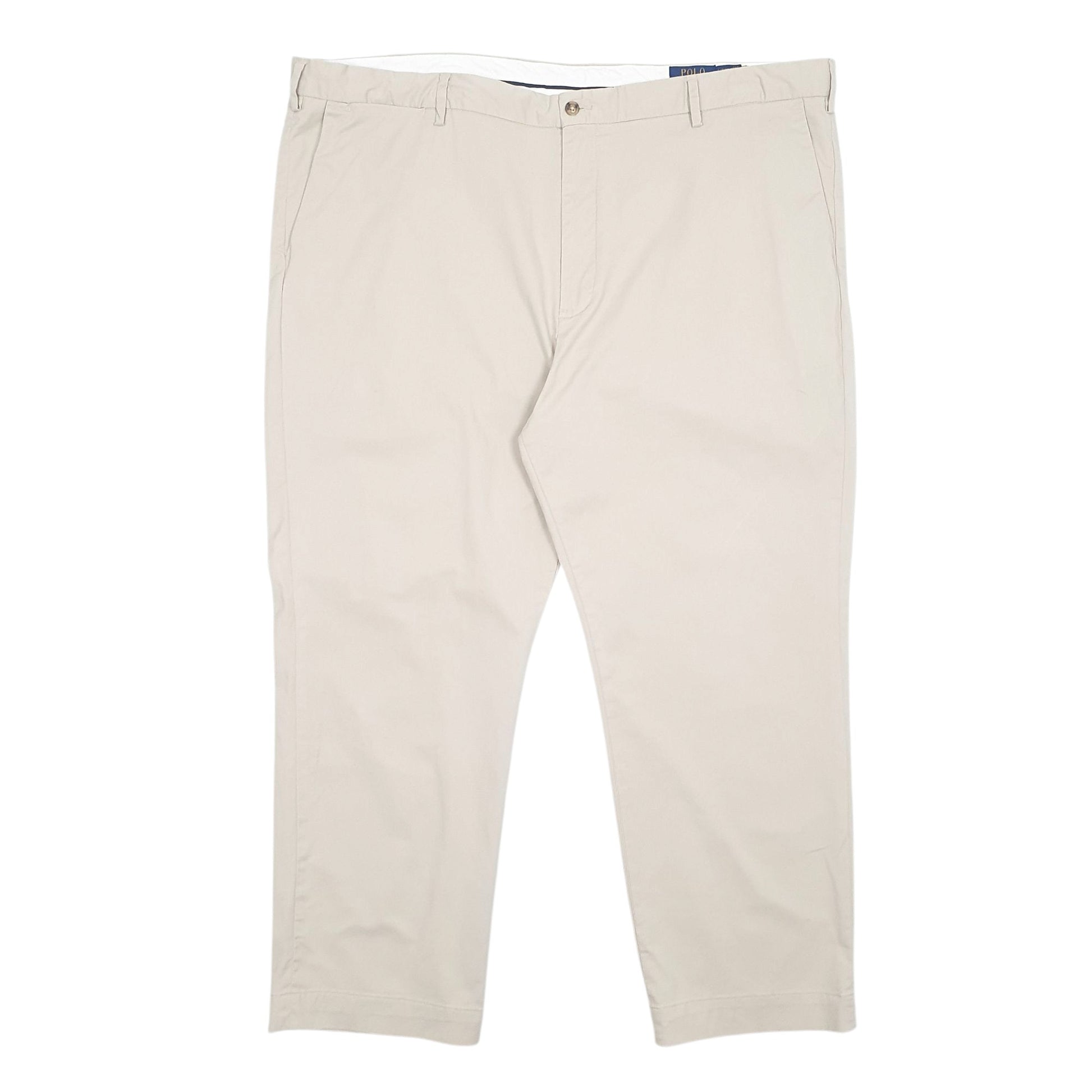 Mens Beige Polo Ralph Lauren Stretch Classic Fit Chino Trousers