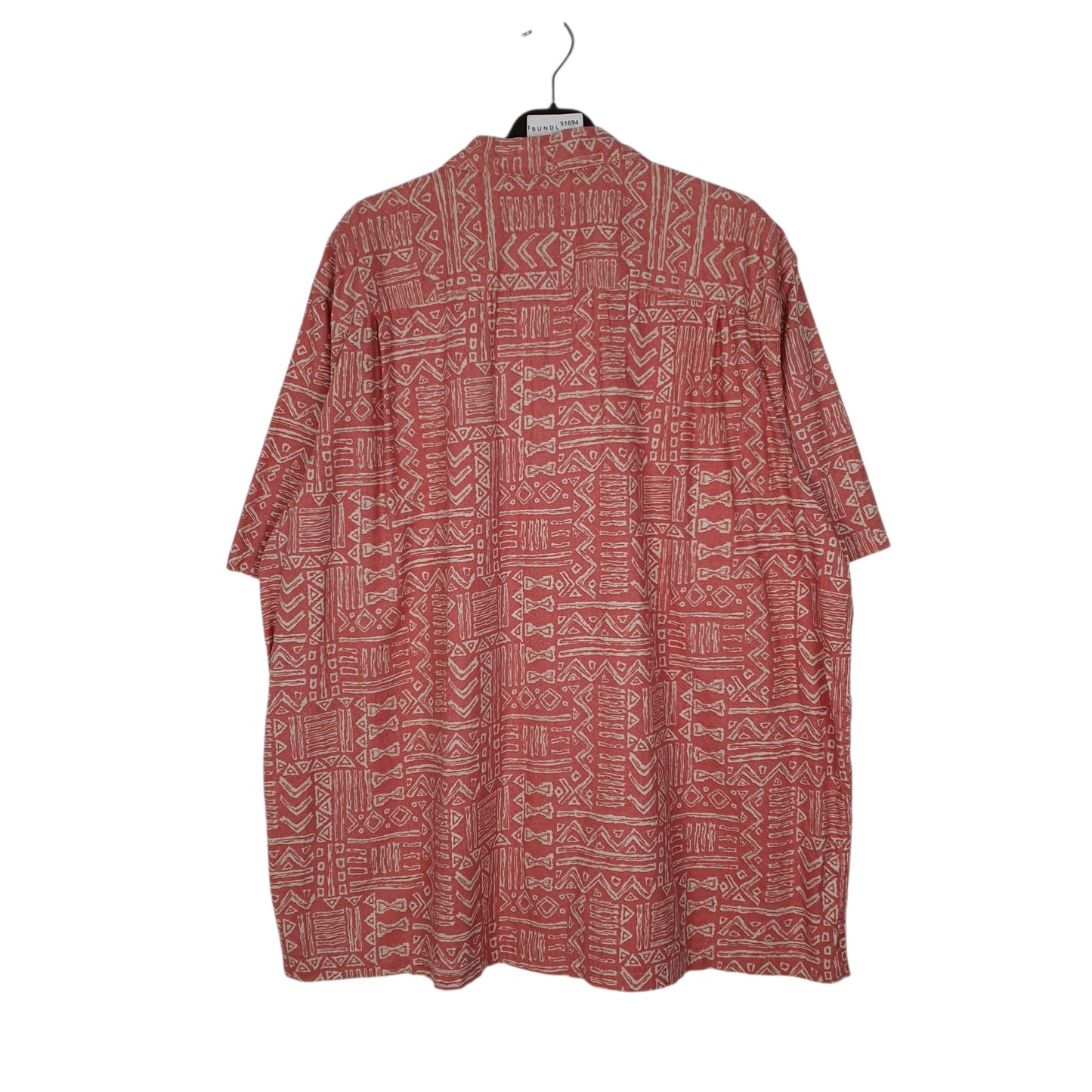 Mens Pink L.L.Bean Aztec  Shirt