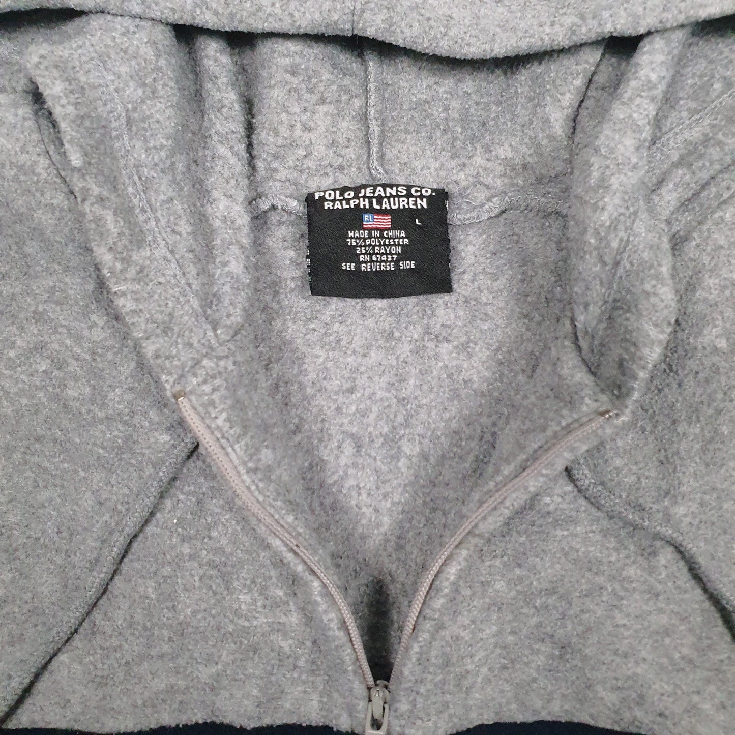 Mens Grey Ralph Lauren Polo Jeans Hoodie Jumper
