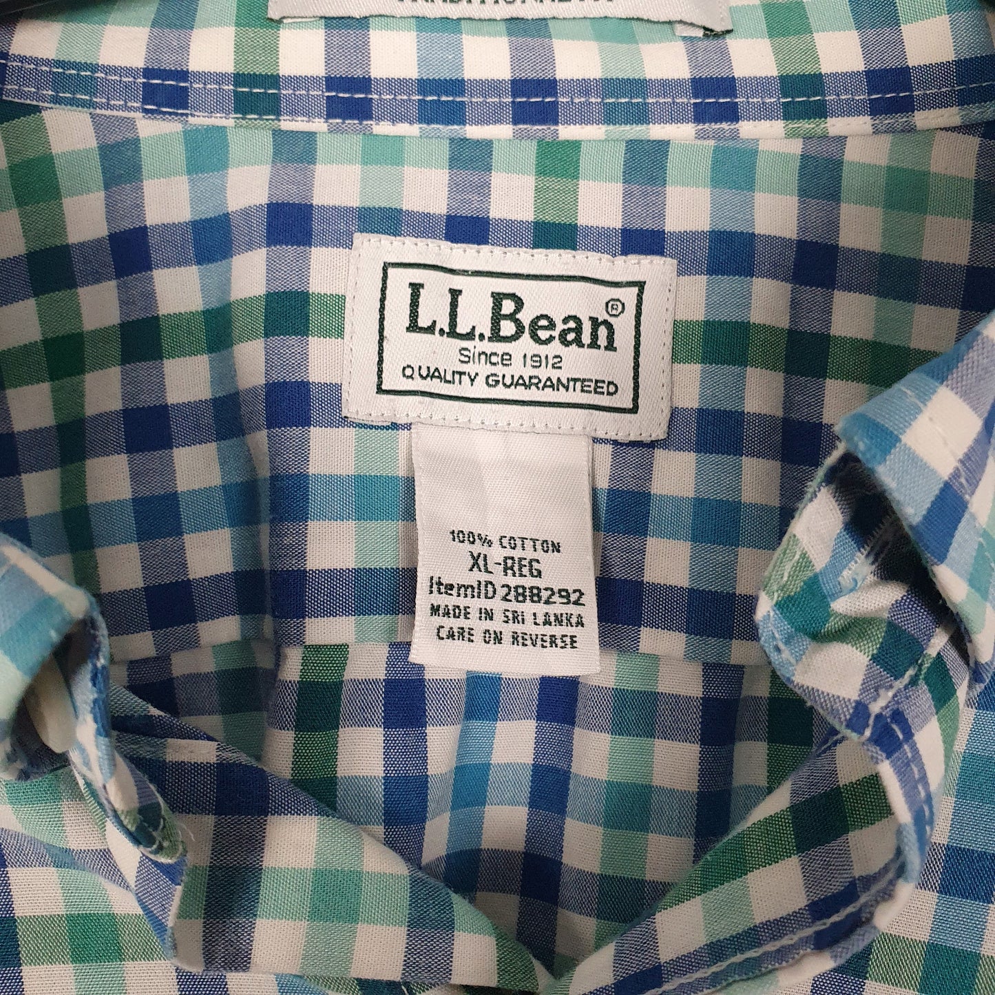 Mens Blue L.L.Bean   Shirt