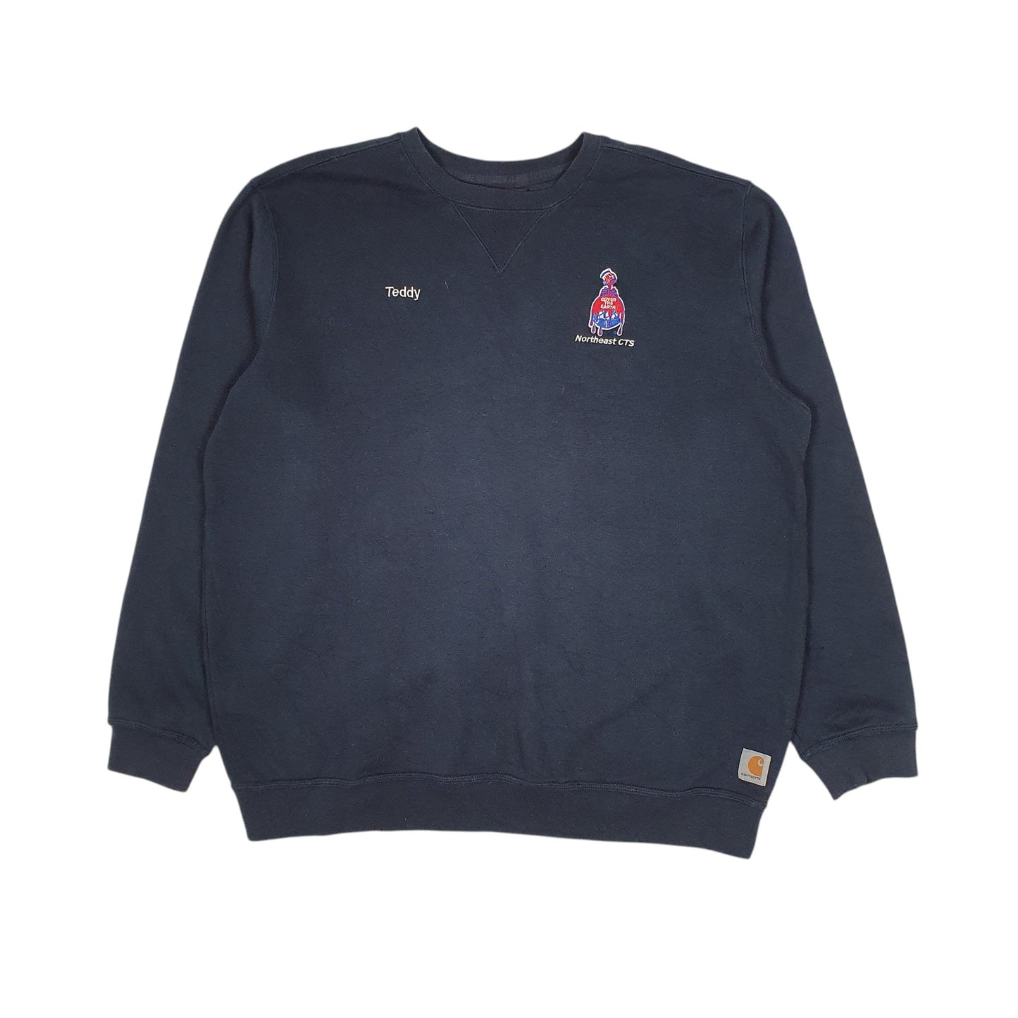 Mens Navy Carhartt  Crewneck Jumper