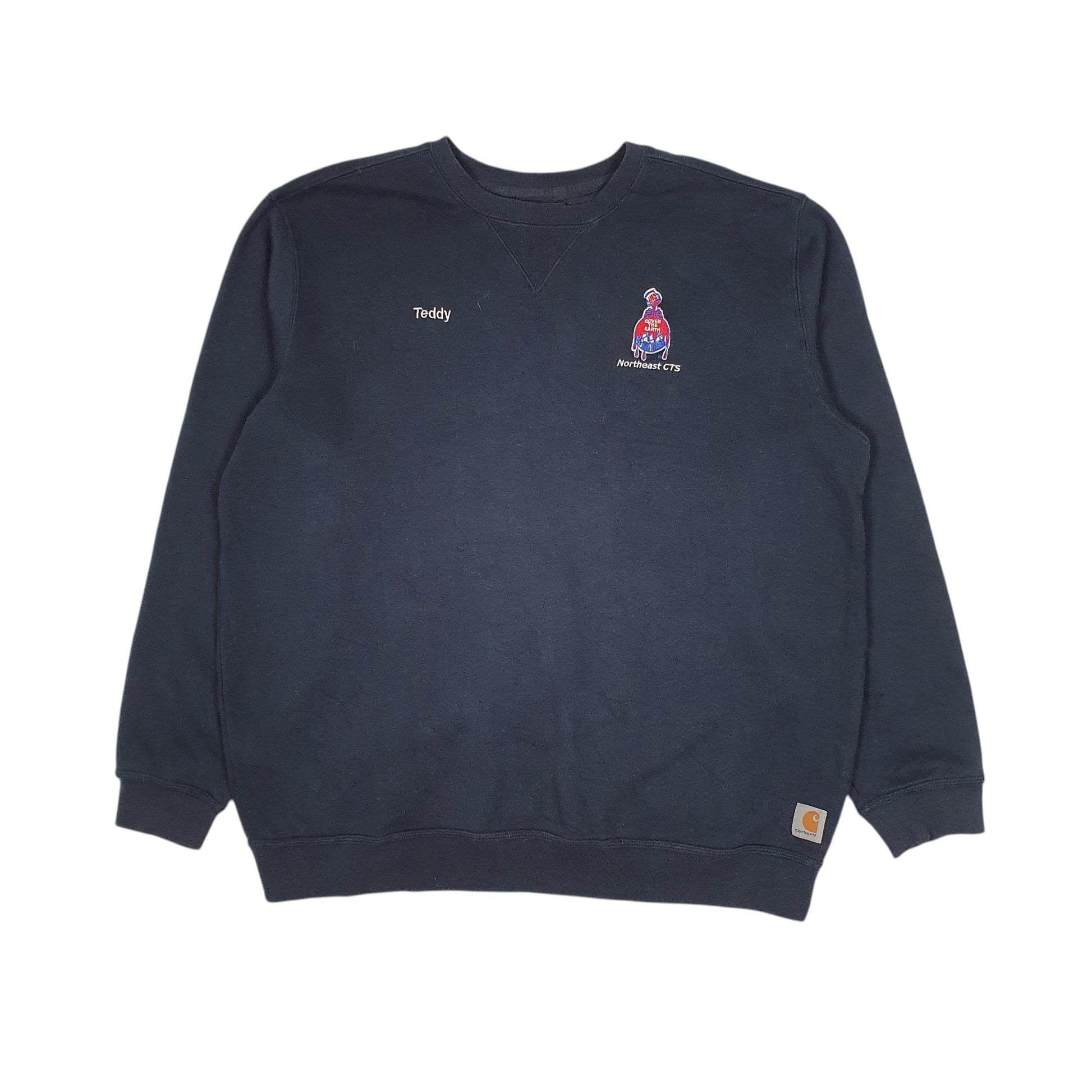 Mens Navy Carhartt  Crewneck Jumper