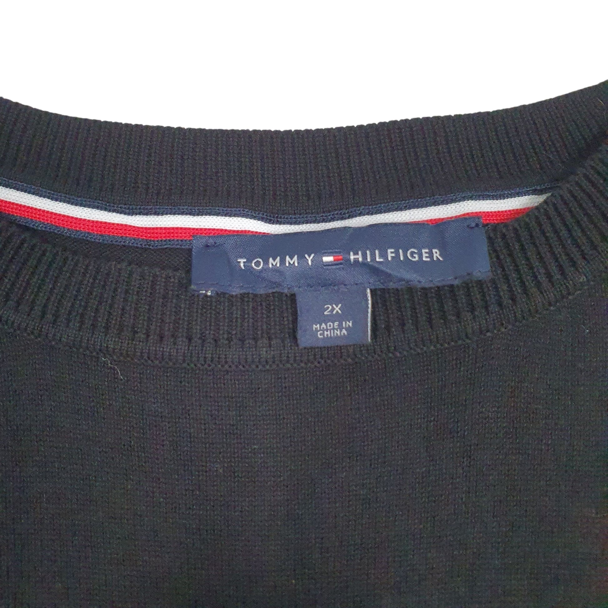 Womens Black Tommy Hilfiger  Crewneck Jumper
