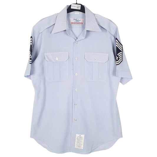 Mens Blue Cali Fashions US Air force Made In USA Short Sleeve Shirt