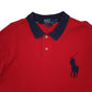 Mens Red Polo Ralph Lauren Custom Fit  Polo Shirt