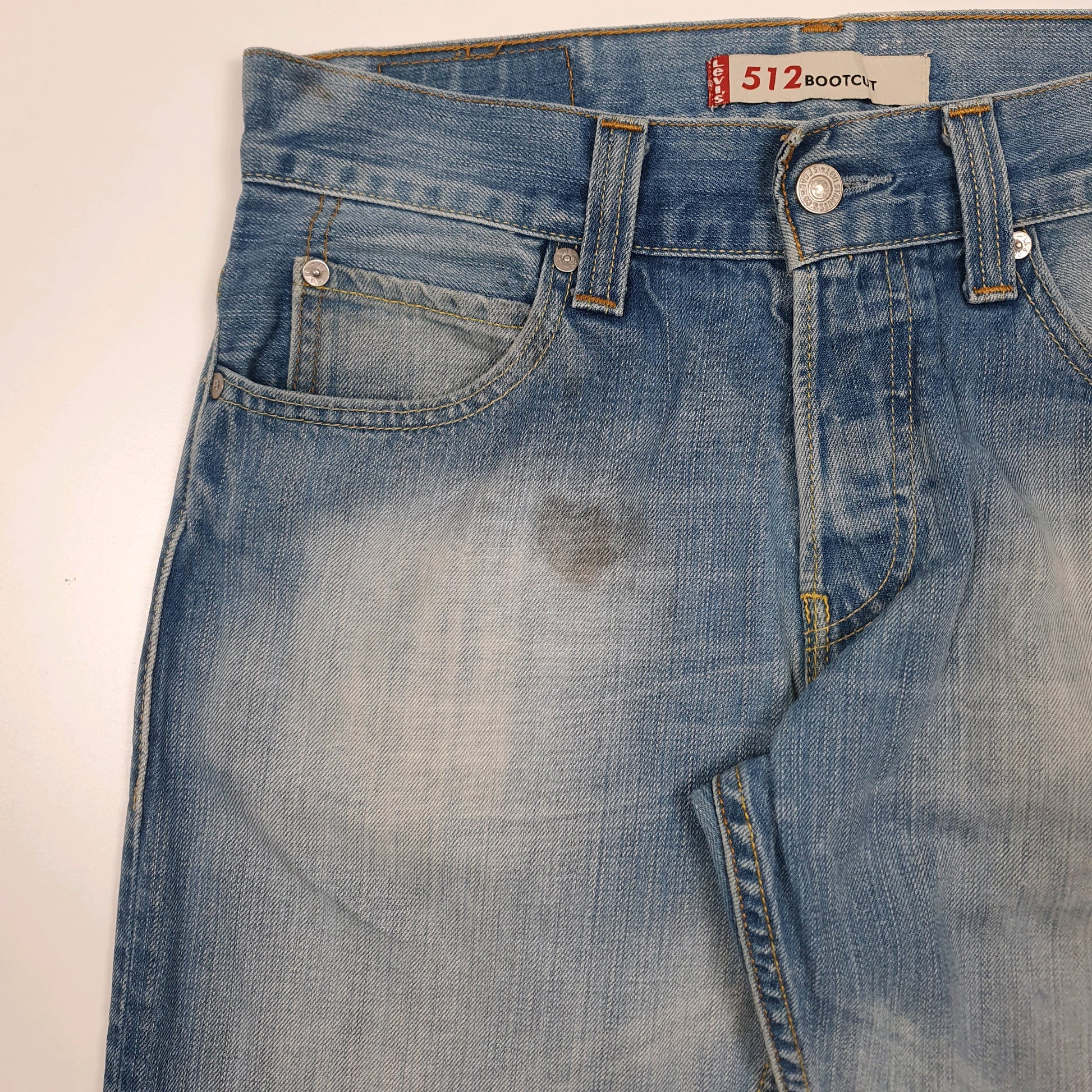 Mens Blue Levis Bootcut  Jeans