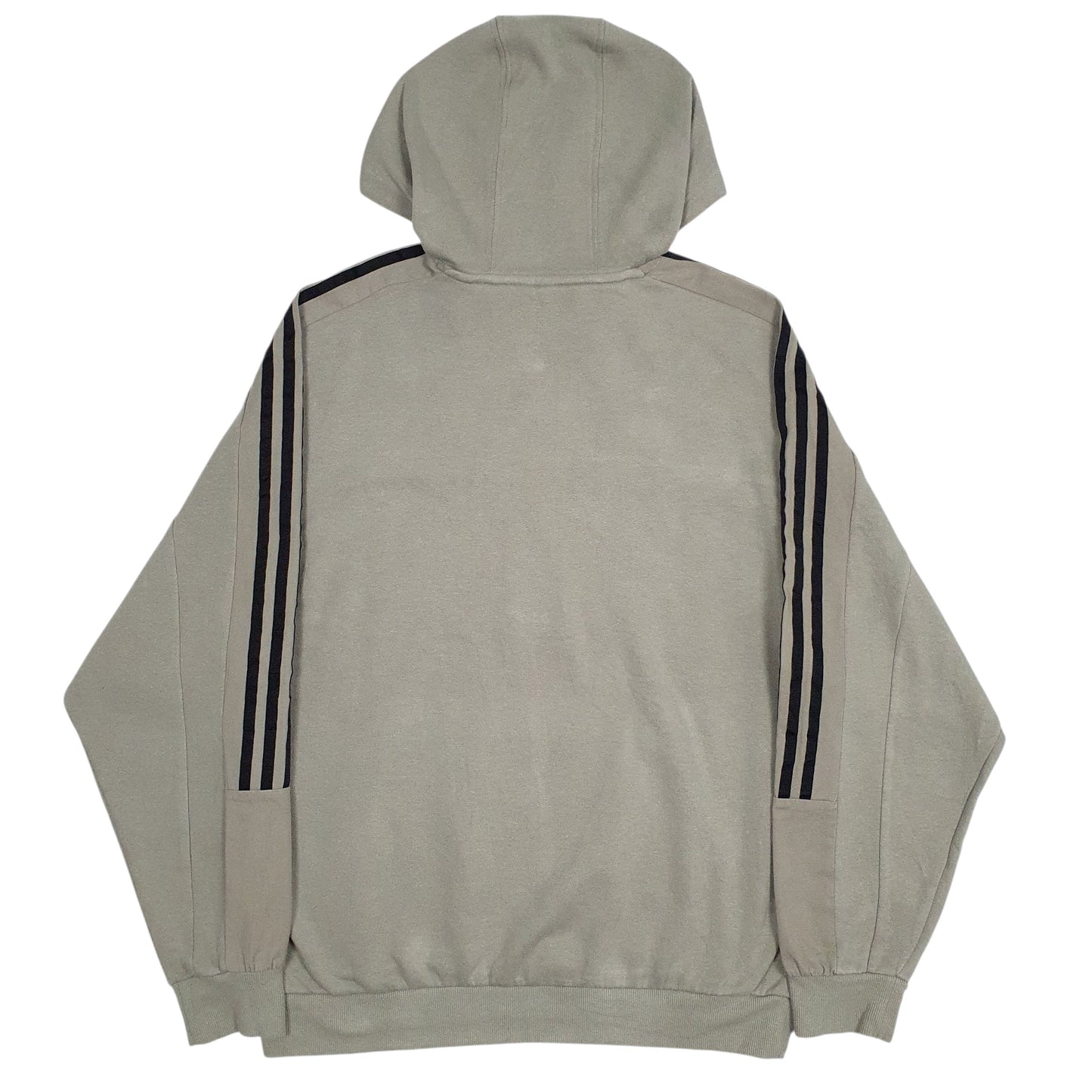 Mens Green Adidas Baggy Spellout Hoodie Jumper