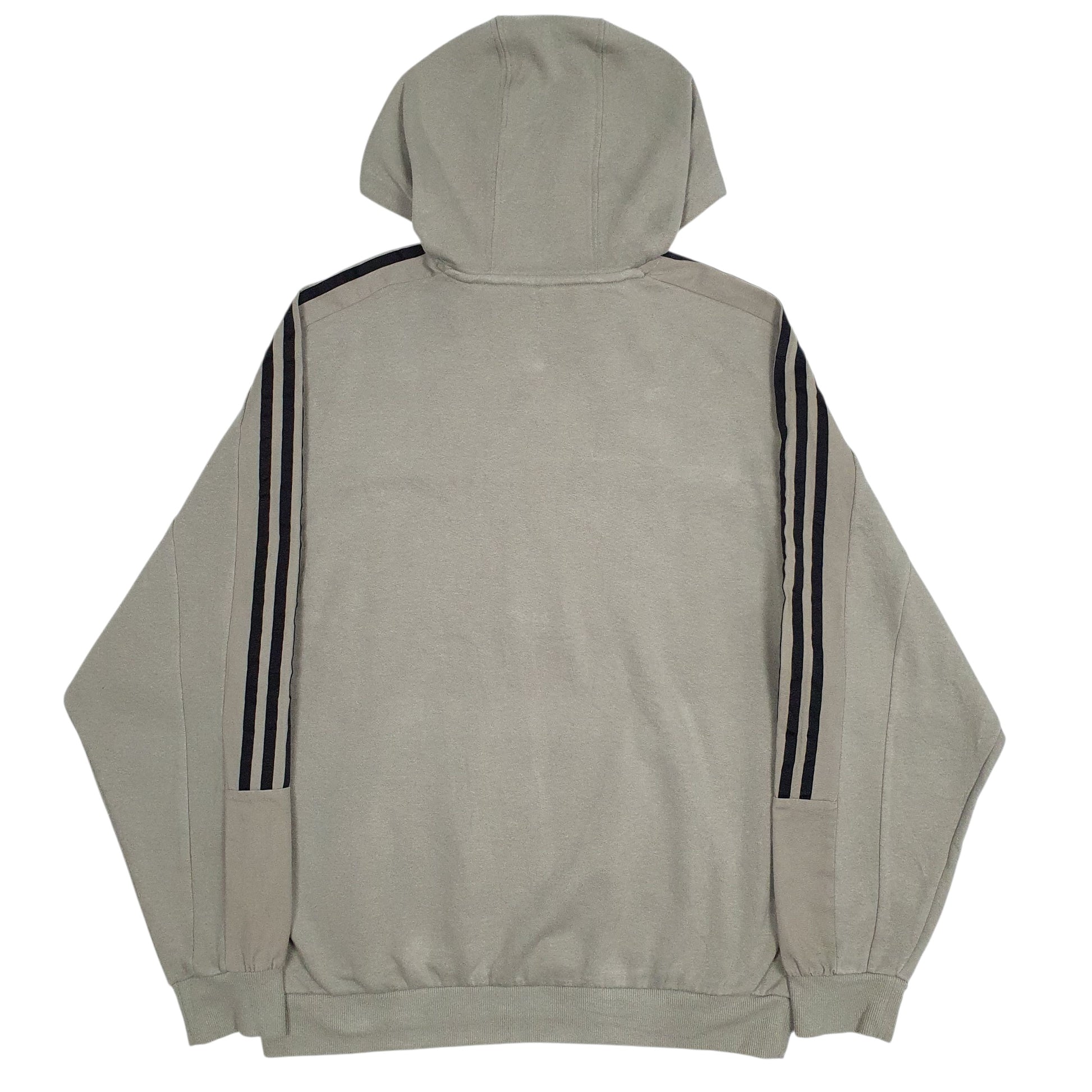 Mens Green Adidas Baggy Spellout Hoodie Jumper