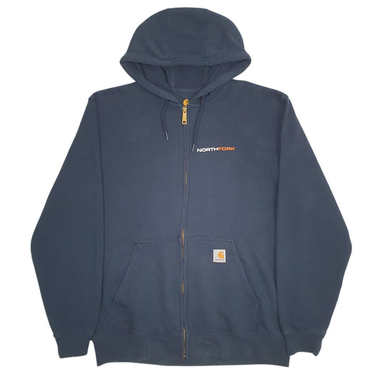 Mens Navy Carhartt  Full Zip Jumper