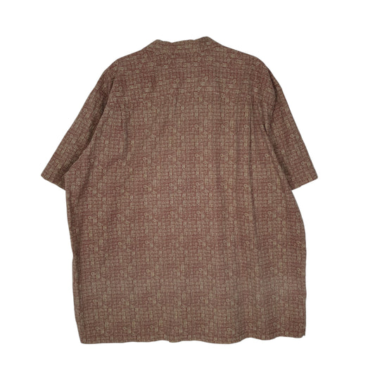 Mens Brown L.L.Bean Paisley  Shirt