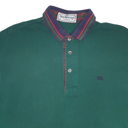 Mens Green Burberry   Polo Shirt