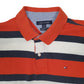 Mens Orange Tommy Hilfiger  Hoodie Polo Shirt