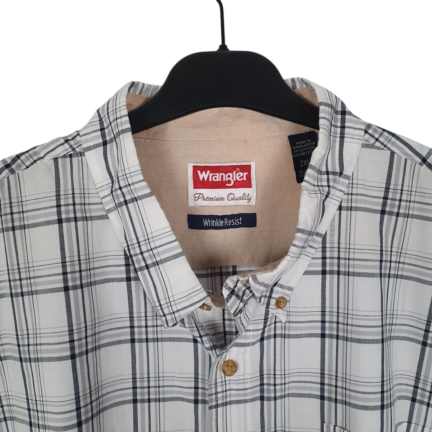 Mens White Wrangler   Shirt