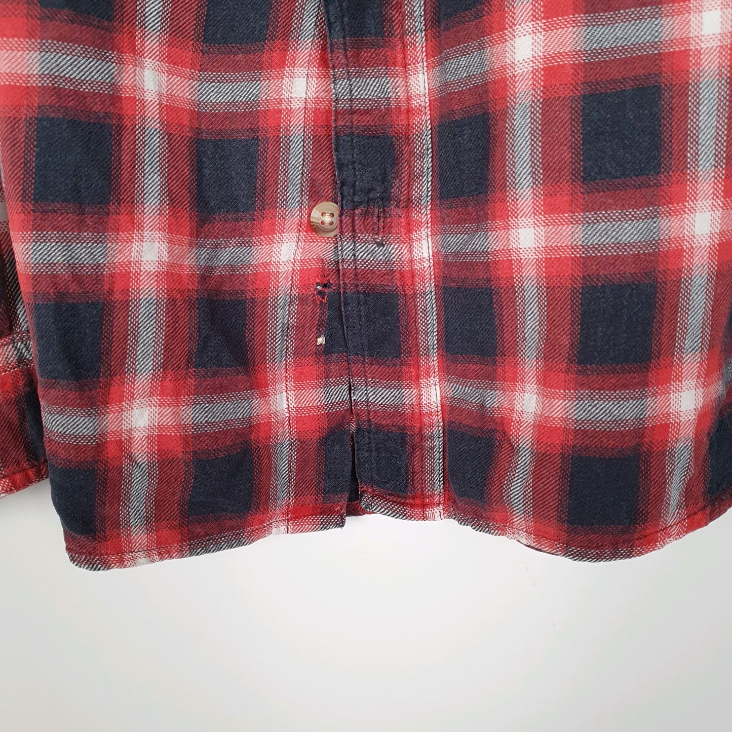 Mens Red Woolrich Plaid  Shirt