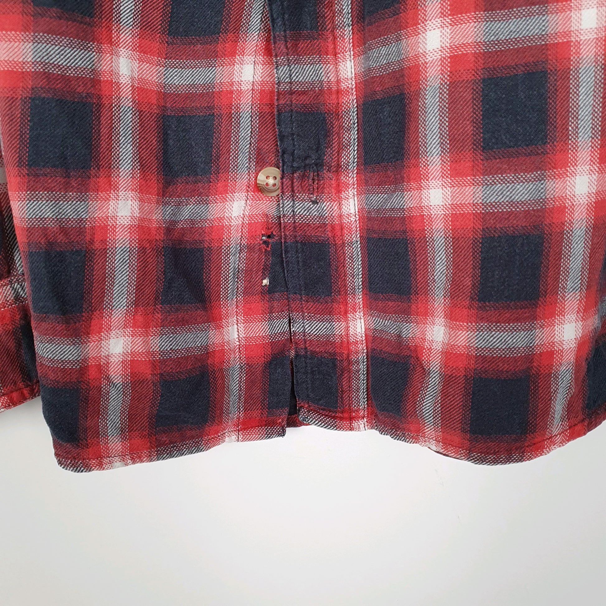 Mens Red Woolrich Plaid  Shirt