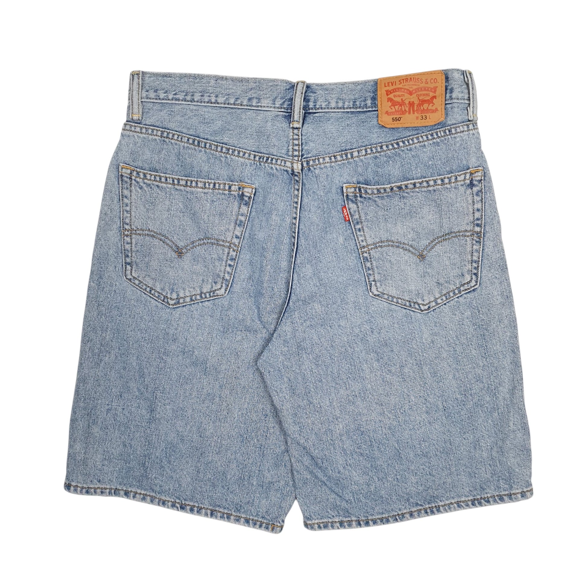 Mens Blue Levis 550  Shorts