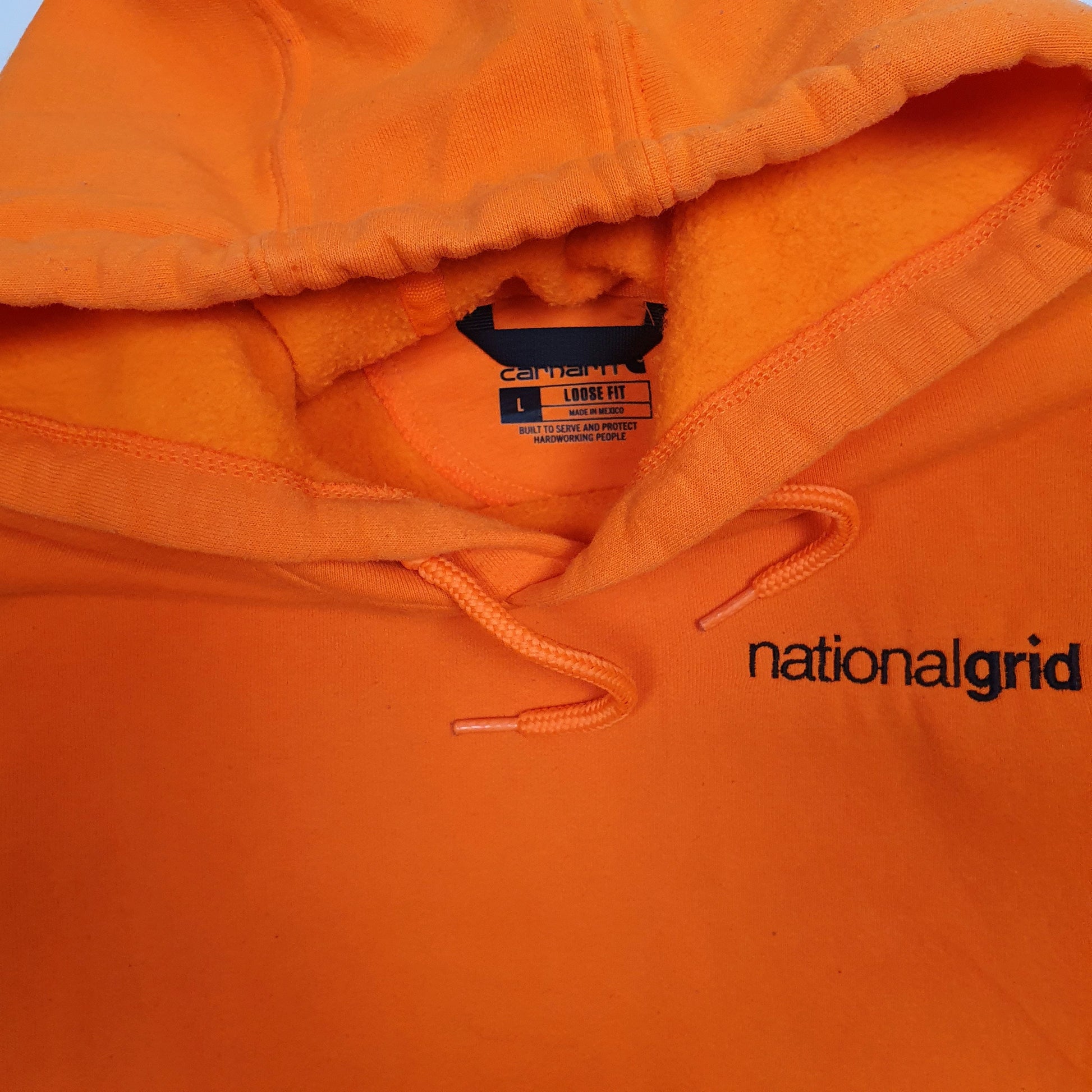 Mens Orange Carhartt  Hoodie Jumper