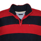 Mens Red Tommy Hilfiger  Quarter Zip Jumper