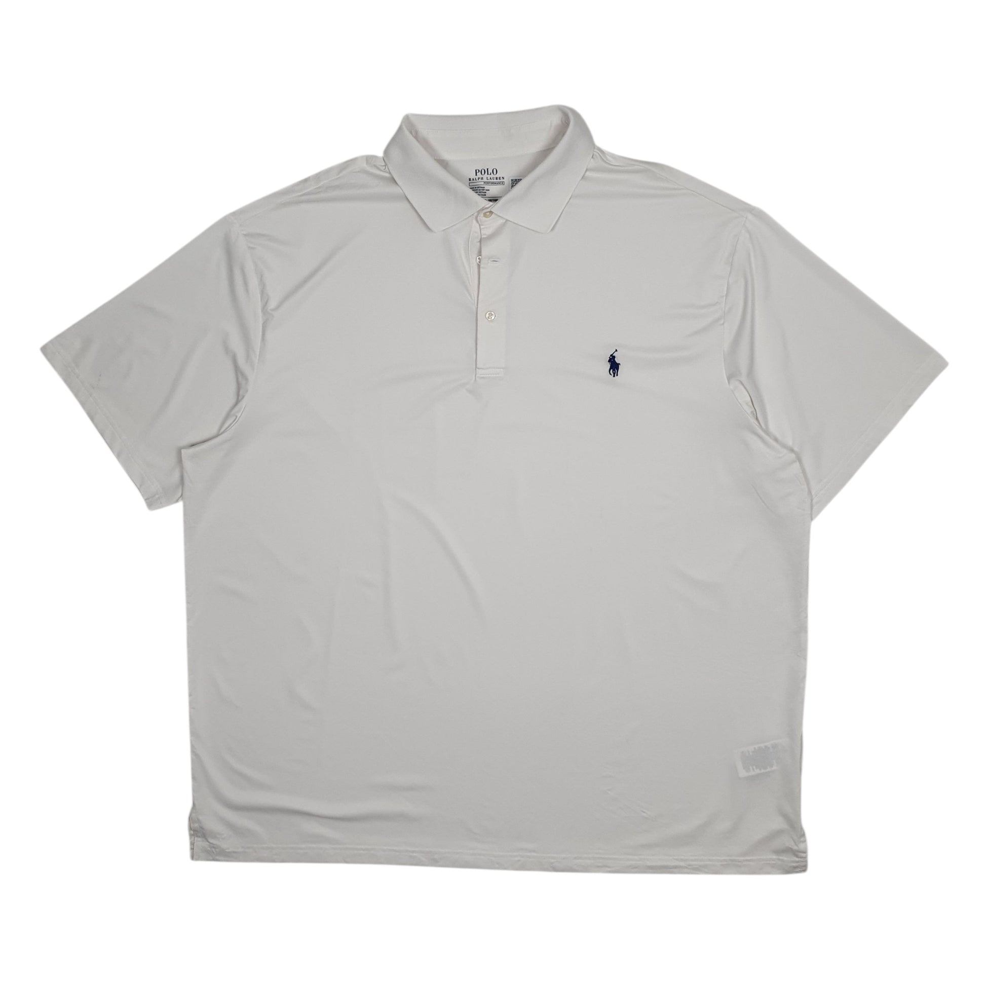 Mens White Polo Ralph Lauren Performance Short Sleeve Polo Shirt