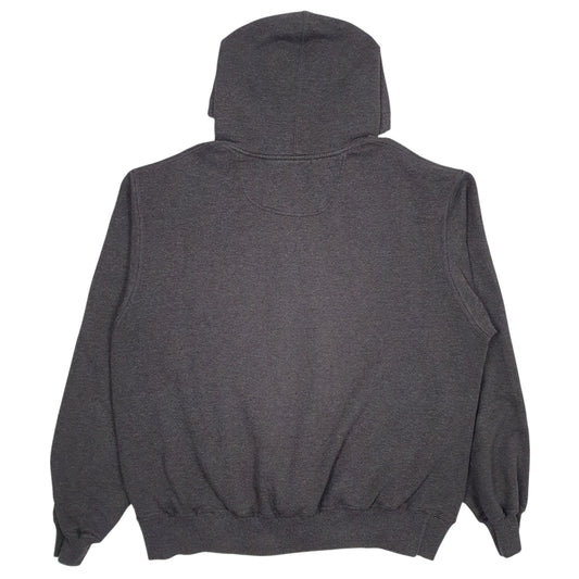 Mens Grey Champion Spellout Hoodie Jumper