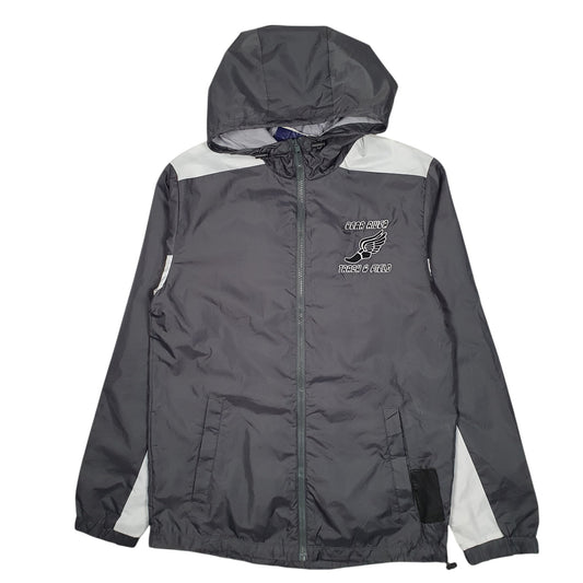 Mens Grey Champion Bear River Track & Field V Neck Coat