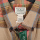 Mens Brown L.L.Bean Chamois Flannel Plaid  Shirt