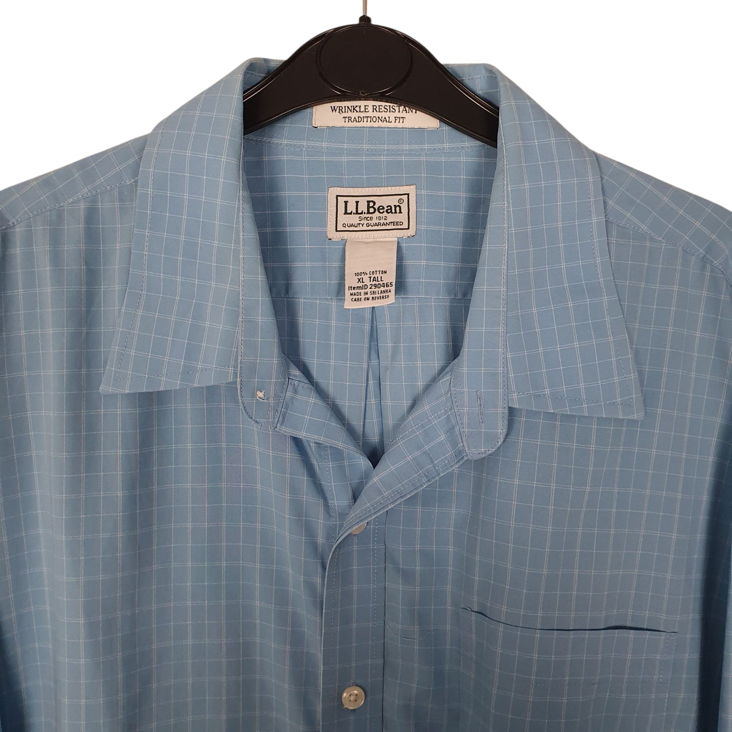 Mens Blue L.L.Bean   Shirt