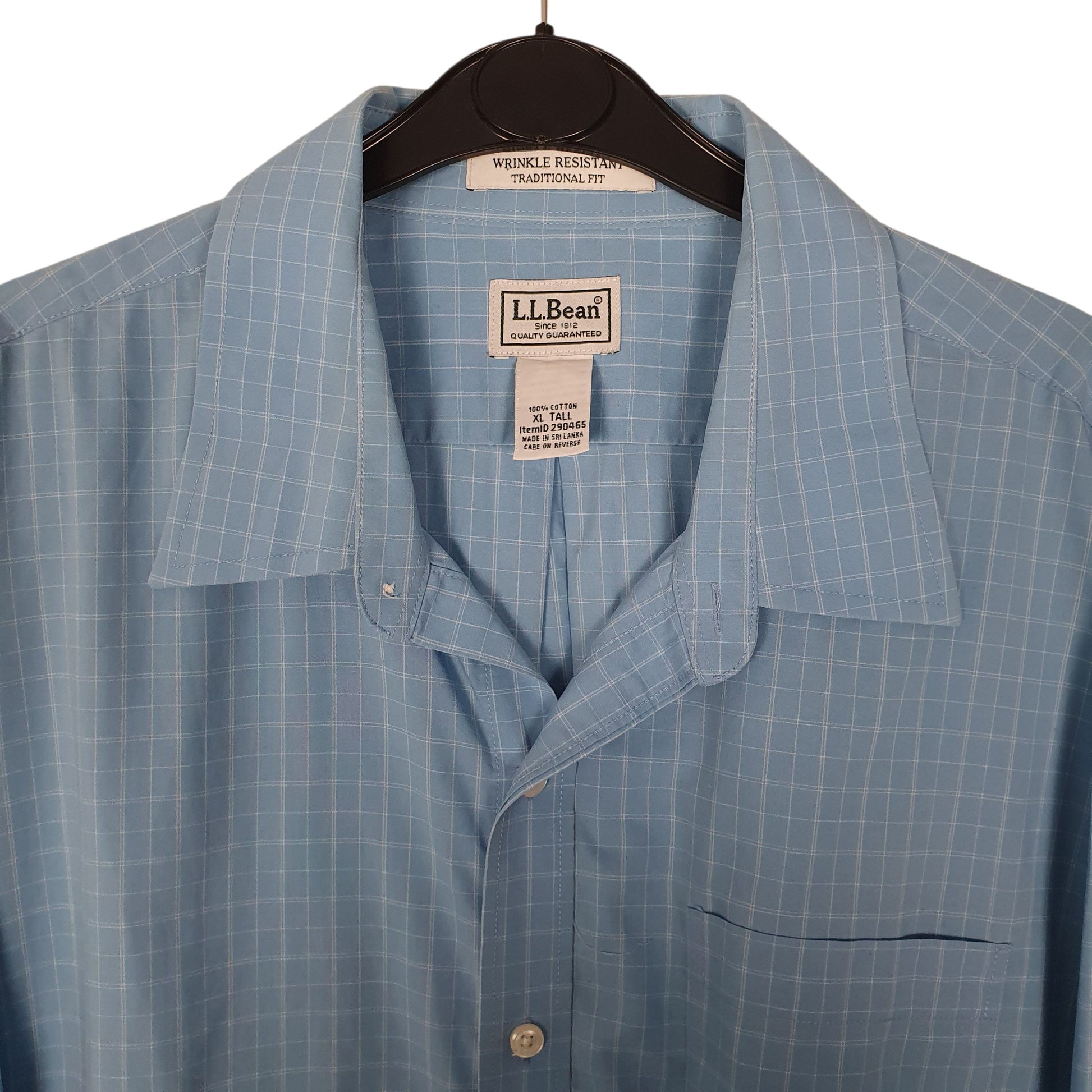 Mens Blue L.L.Bean   Shirt