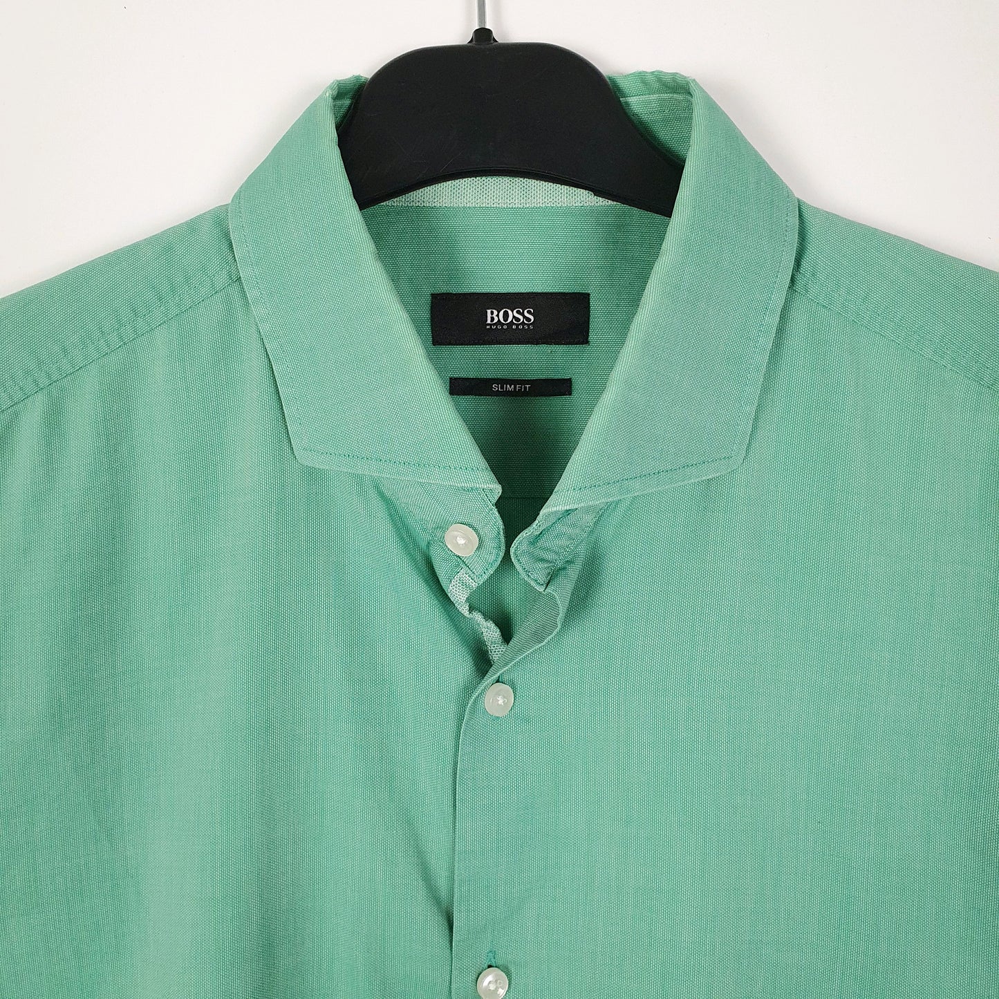 Mens Green Hugo Boss Dress  Shirt