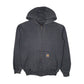 Mens Grey Carhartt Hoodie Full Zip Jumper