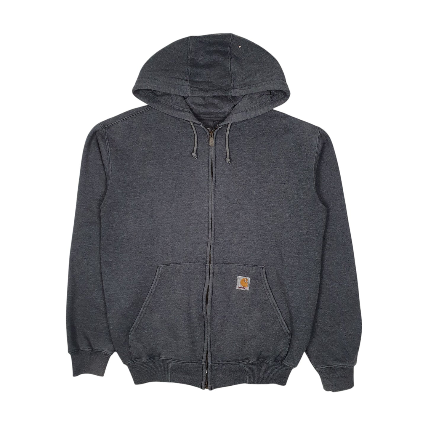 Mens Grey Carhartt Hoodie Full Zip Jumper