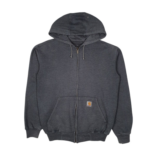 Mens Grey Carhartt Hoodie Full Zip Jumper