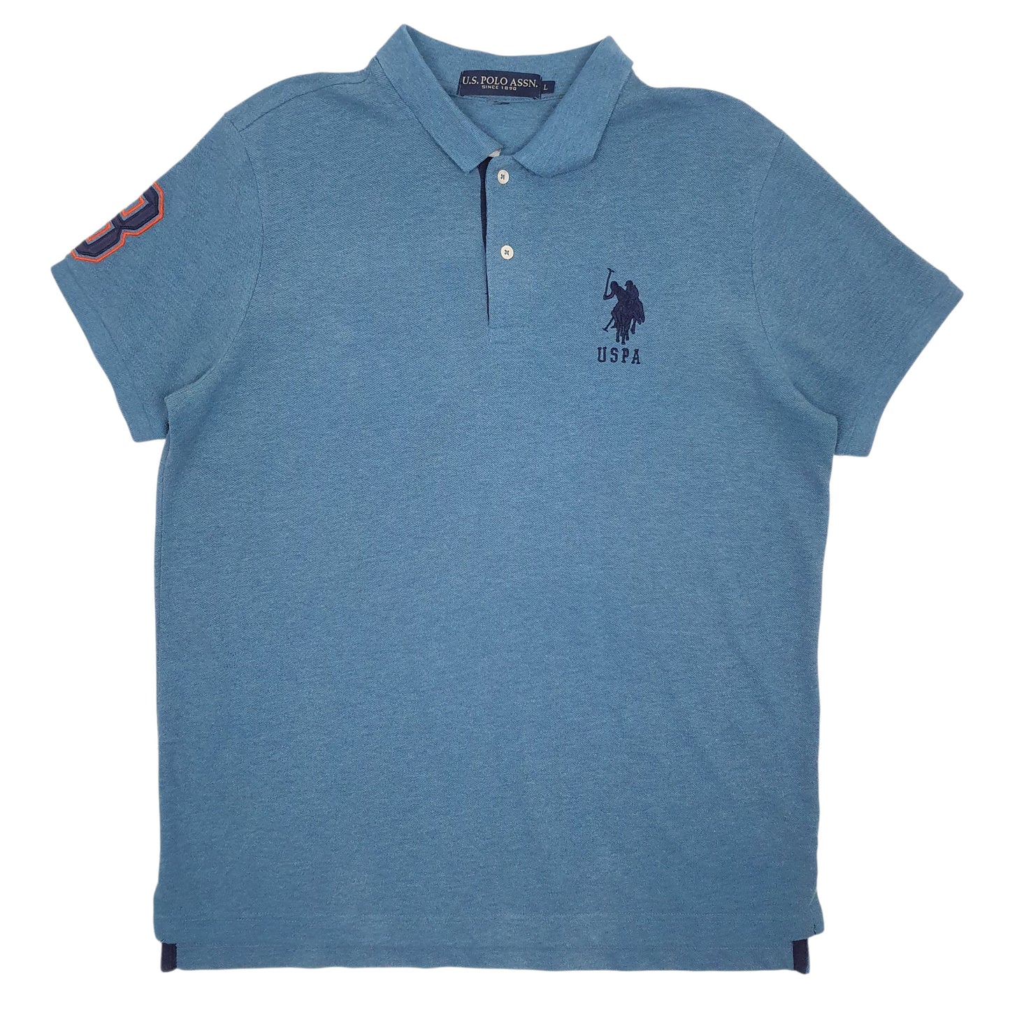 Mens Blue US Polo Assn  Short Sleeve Polo Shirt