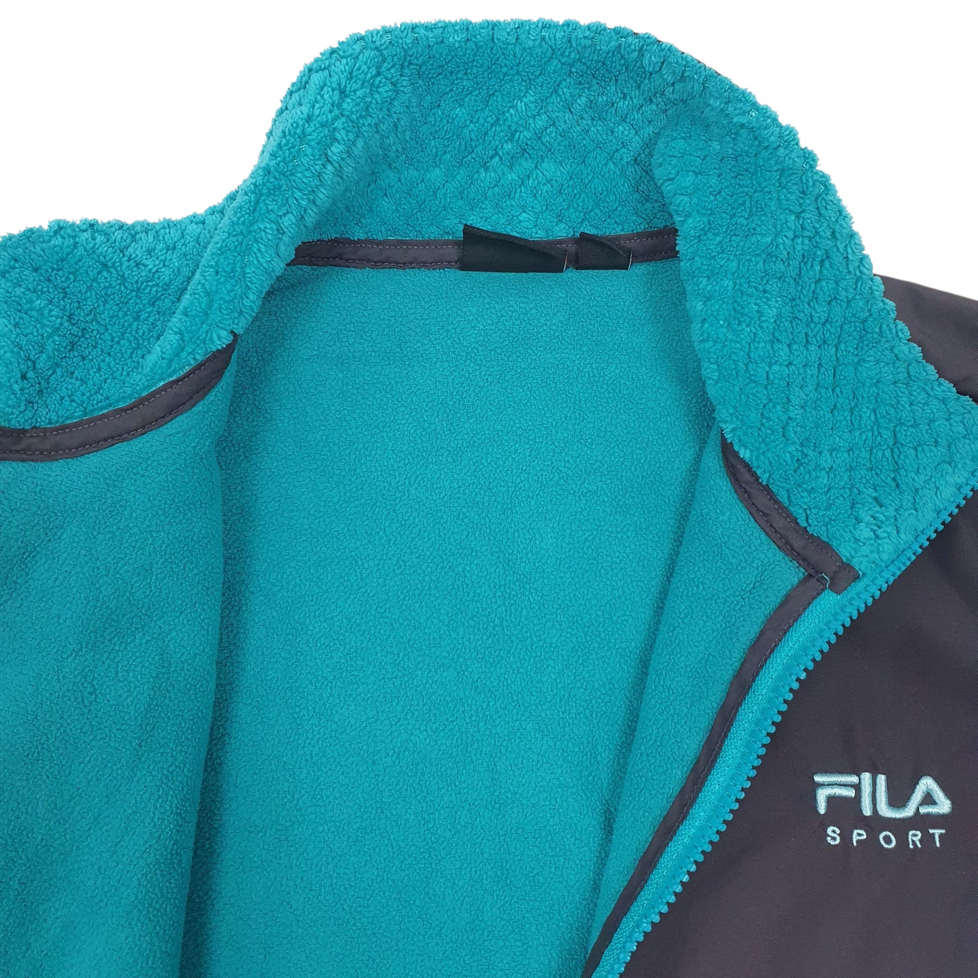 Womens Turquoise Fila Sport Full Zip Jumper